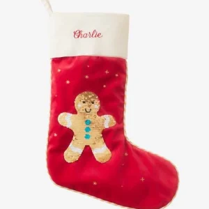 Chaussette De Noël à Sequins Réversibles Mr Biscuit Rouge – Vertbaudet 12