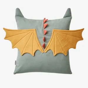 Coussin Dragon Gris Vert – Vertbaudet 15