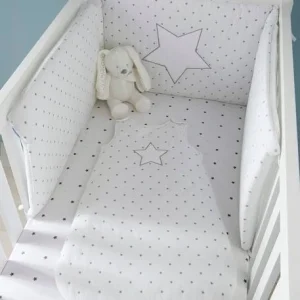 Drap-housse Bébé PLUIE D’ETOILES Blanc / étoiles – Vertbaudet 9