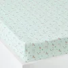 Drap-housse Enfant Bio Collection FLOREALE Vert D’eau/fleurs – Vertbaudet 5