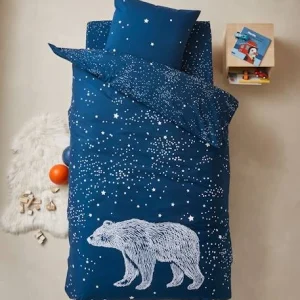 Drap-housse Enfant OURS POLAIRE Bleu Foncé – Vertbaudet 6