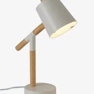 Lampe De Bureau Articulée Bois Et Métal Ecru & Bois – Vertbaudet 12