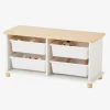 Meuble De Rangement + 4 Bacs LIGNE PTILOU Blanc/bois – Vertbaudet 11