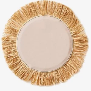 Miroir Rond Raphia Beige / Rose – Vertbaudet 15