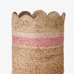 Panier En Jute Festonné Fiore Osier/rose – Vertbaudet 8