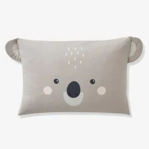 Parure Housse De Couette + Taie D’oreiller BIO* KOALA Gris / écru – Vertbaudet 12