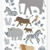 Planche De Stickers LILIPINSO – Big Five & Cie – Animaux Jungle Multicolore – Lilipinso 8