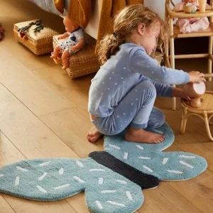 Tapis En éponge Papillon Bleu/blanc – Vertbaudet 18