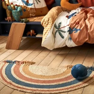 Tapis En Jute Arc-en-ciel WILD SAHARA Bleu / Multicolore – Vertbaudet 8