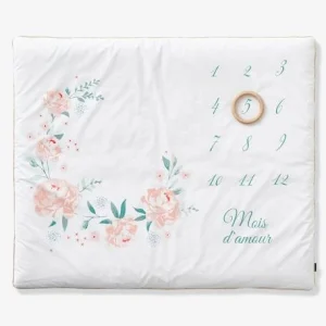 Tapis Photo Bébé EAU DE ROSE écru / Rose – Vertbaudet 15